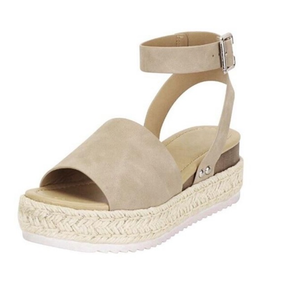 Open Toe Espadrille Wedge Flatform Sandal- Shoe - Picture 4 of 4